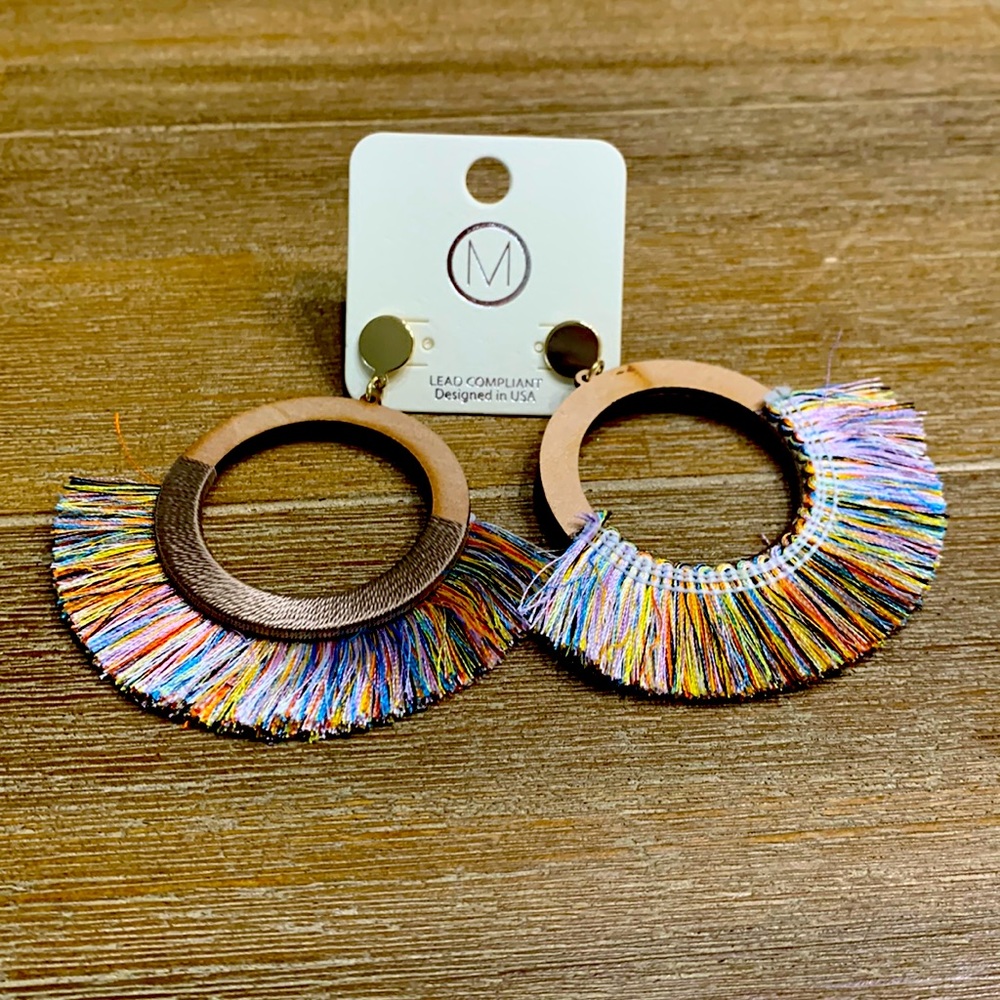 Wooden earrings
